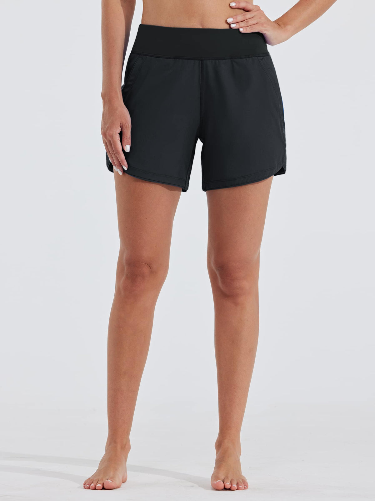 Willit Women's Swim Board Shorts 5 Inch_