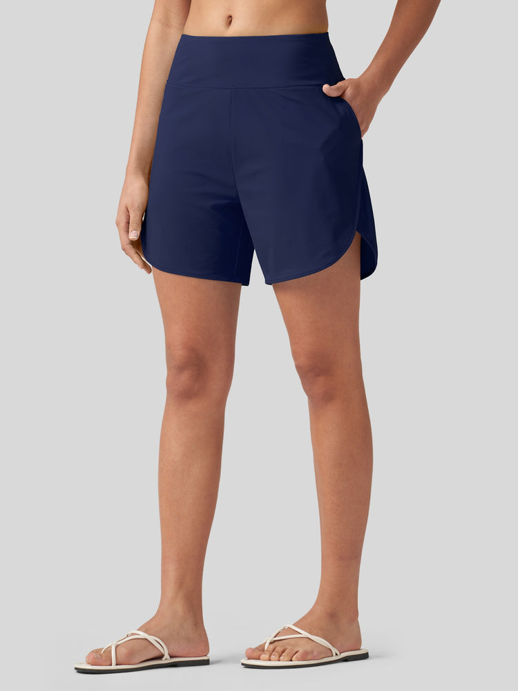 Willit Women's 5 Inch Board Shorts with Panty 
