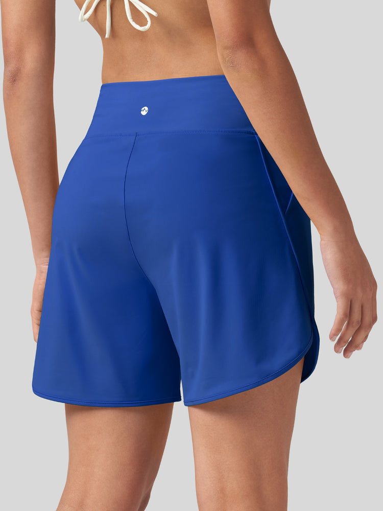 Willit Women's 5 Inch Board Shorts with Panty 