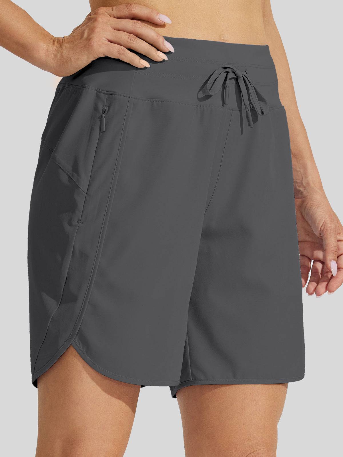 Willit Women's Active 8 Inseam Utility Shorts 