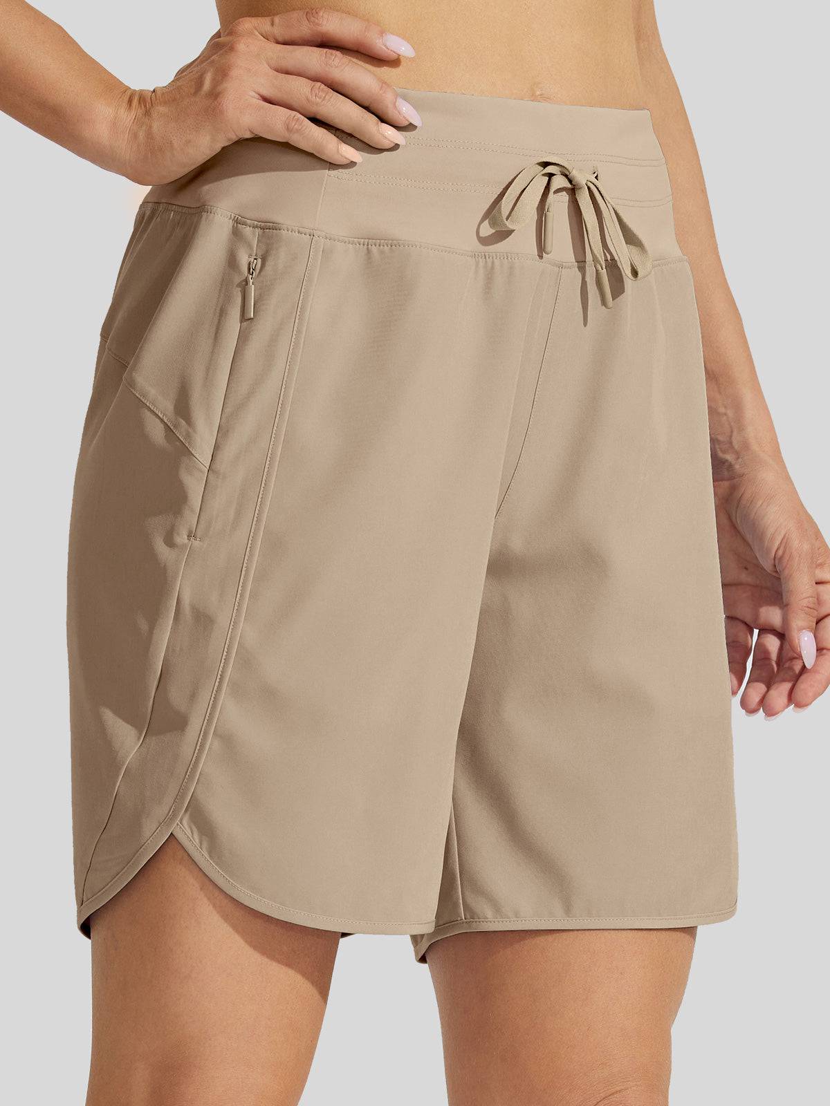 Willit Women's Active 8 Inseam Utility Shorts 
