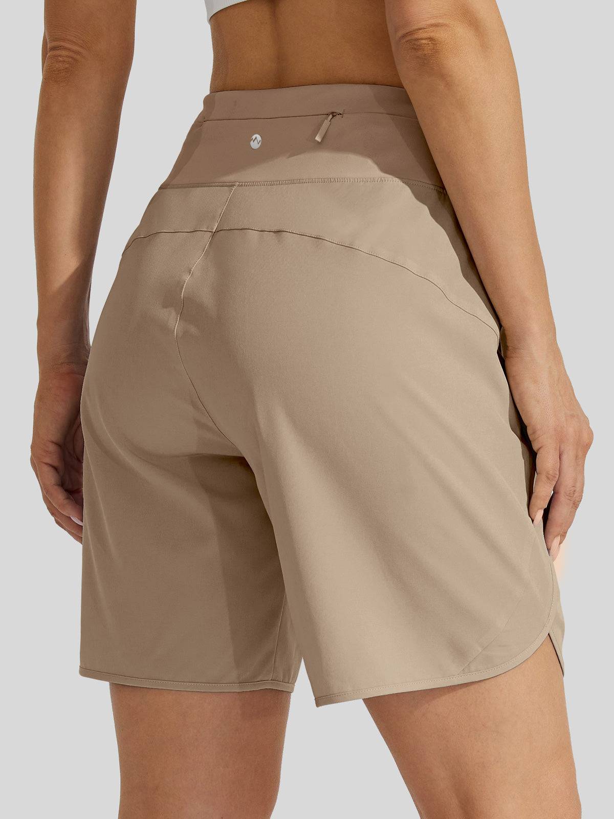 Willit Women's Active 9 Inseam Utility Shorts 