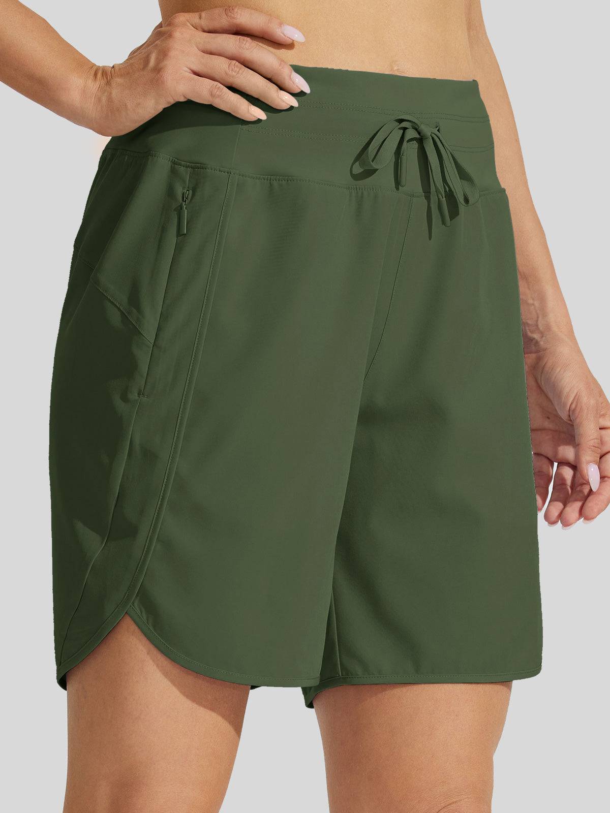 Willit Women's Active 7 Inseam Utility Shorts 