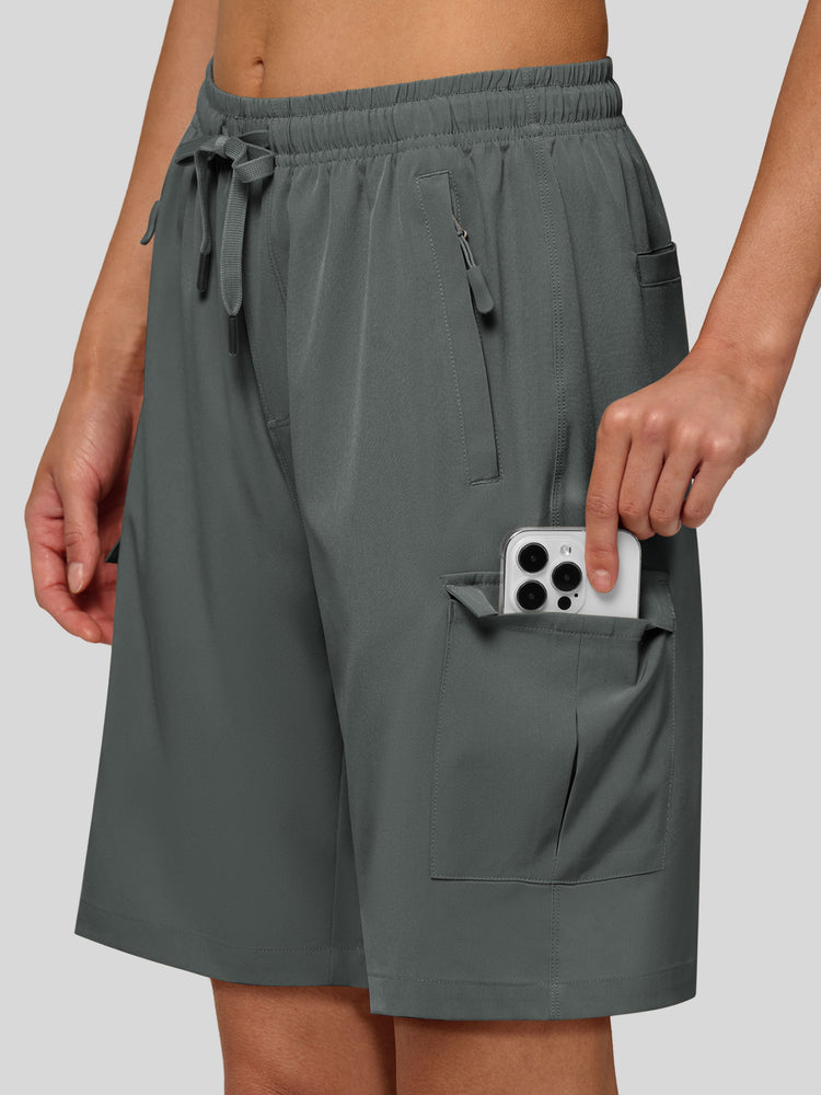 Willit Women's Active Trek Shorts 9 Inch 