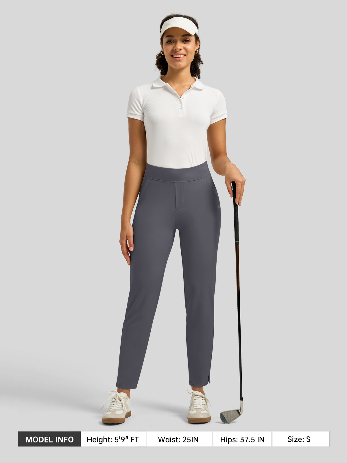 Willit Women's Ankle Stretch Golf Pants-27.5 Inch_