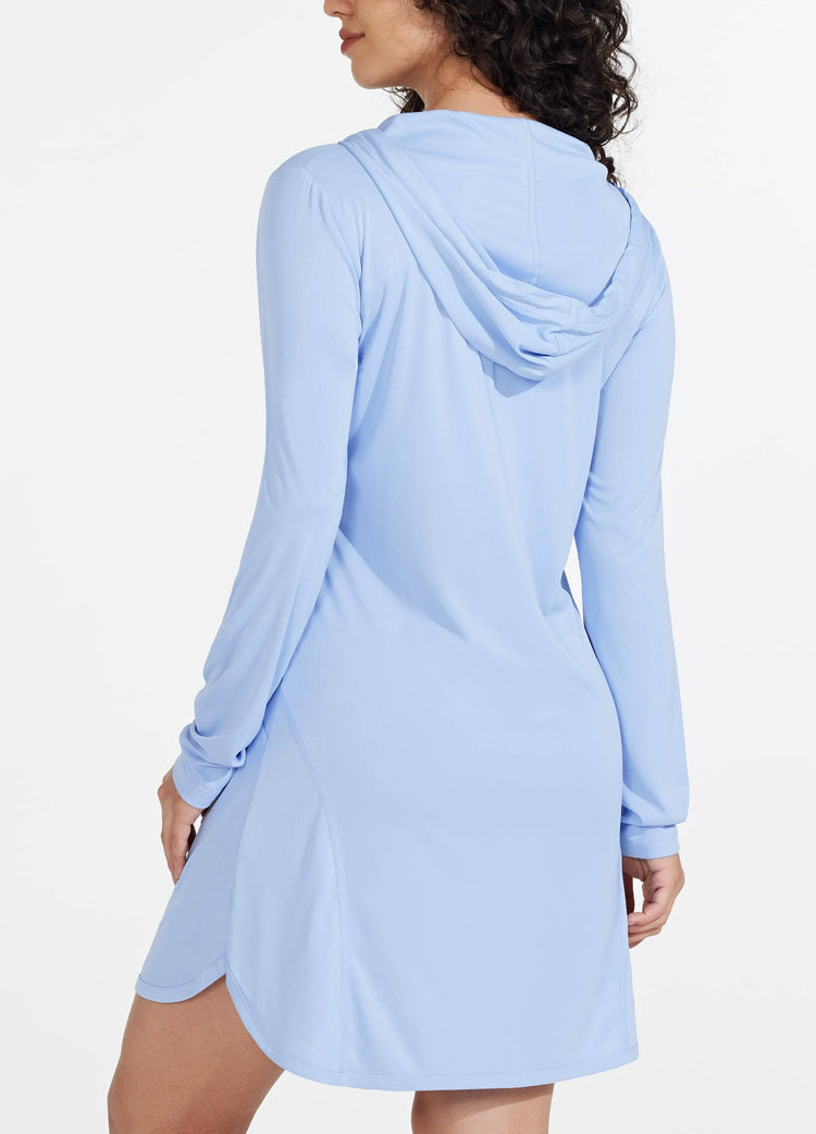 Willit Women's Beach Hooded Cover-Up Dress 