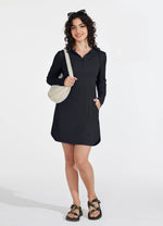 Willit Women's Beach Hooded Cover-Up Dress 