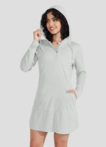 Willit Women's Beach Hooded Cover-Up Dress 