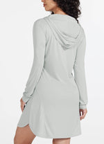 Willit Women's Beach Hooded Cover-Up Dress 