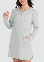 Willit Women's Beach Hooded Cover-Up Dress 