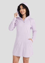Willit Women's Beach Hooded Cover-Up Dress 
