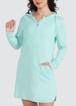 Willit Women's Beach Hooded Cover-Up Dress 