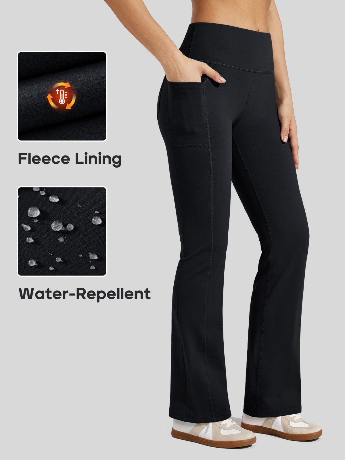 Women's Thermal Bootcut Yoga Pants_