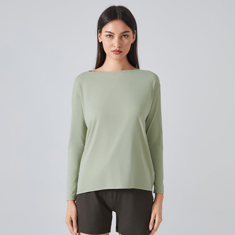 Women's Breathable Loose Long Sleeve Top 