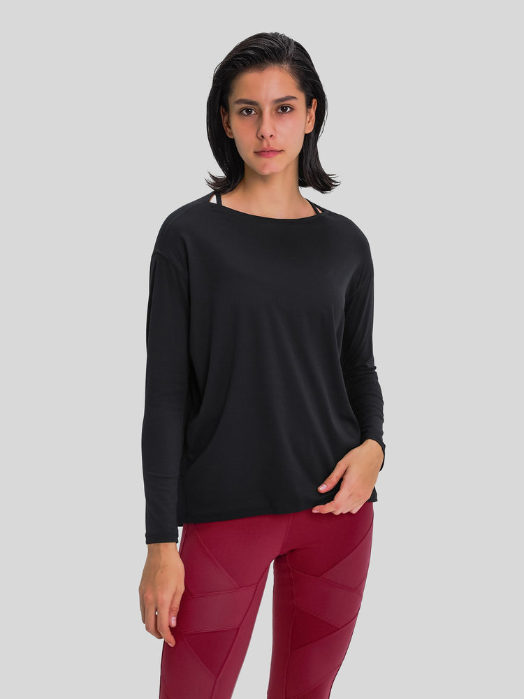 Women's Breathable Loose Long Sleeve Top 