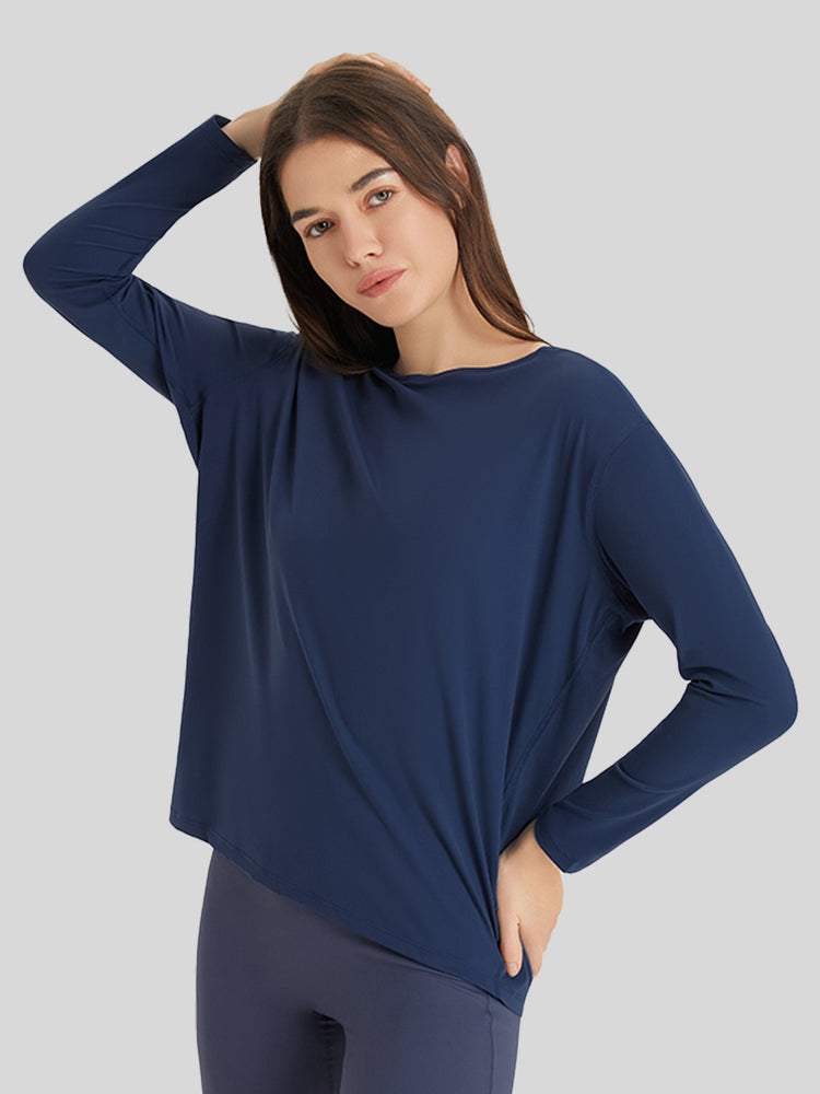 Women's Breathable Loose Long Sleeve Top 