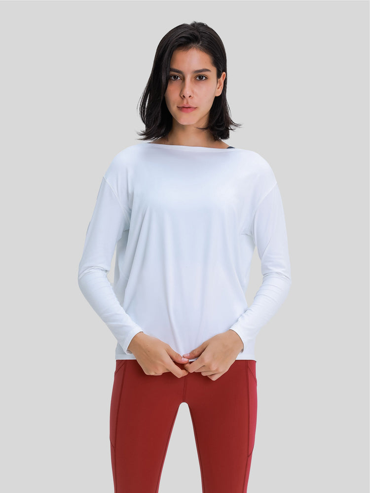 Women's Breathable Loose Long Sleeve Top 