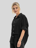 Women's Breeze Linen Button-Down Shirts_wbh235_