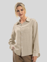 Women's Breeze Linen Button-Down Shirts_wbh235_