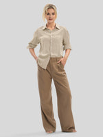 Women's Breeze Linen Button-Down Shirts_wbh235_
