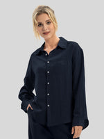 Women's Breeze Linen Button-Down Shirts_wbh235_