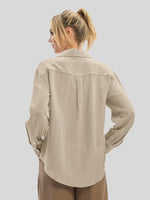Women's Breeze Linen Button-Down Shirts_wbh235_