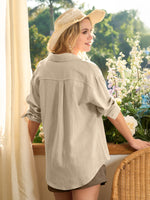 Women's Breeze Linen Button-Down Shirts_wbh235_