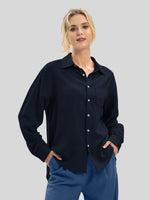 Women's Breeze Linen Button-Down Shirts_wbh235_