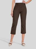Willit Women's Button Pull On Capris 