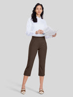 Willit Women's Button Pull On Capris 
