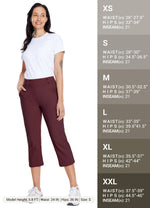 Willit Women's Button Pull On Capris in 