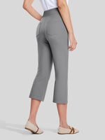 Willit Women's Button Pull-On Capris 