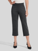 Willit Women's Button Pull On Capris 