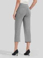 Willit Women's Button Pull On Capris 