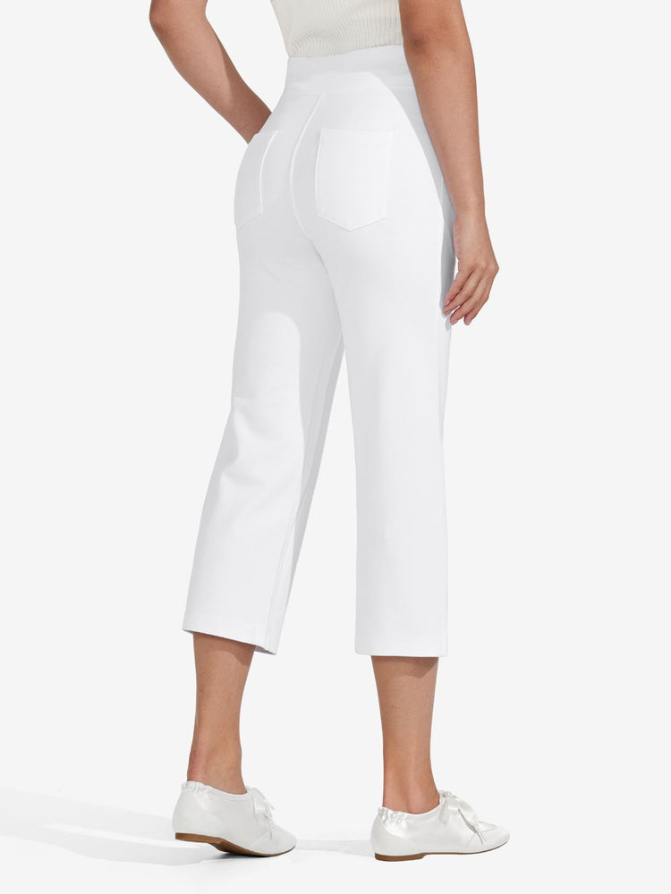 Willit Women's Button Pull On Capris in 