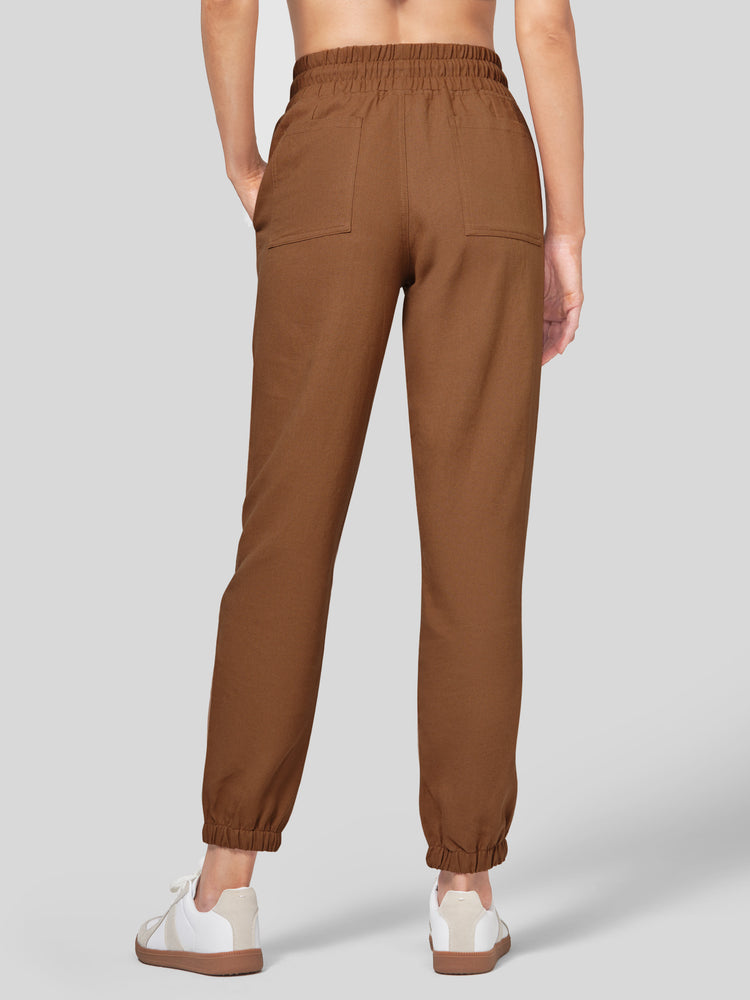 Willit Women's Casual Cotton Linen Joggers 28 Inch 