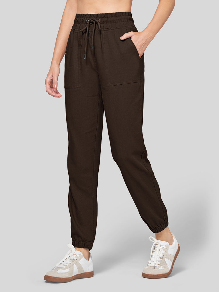 Willit Women's Casual Cotton Linen Joggers 28 Inch 