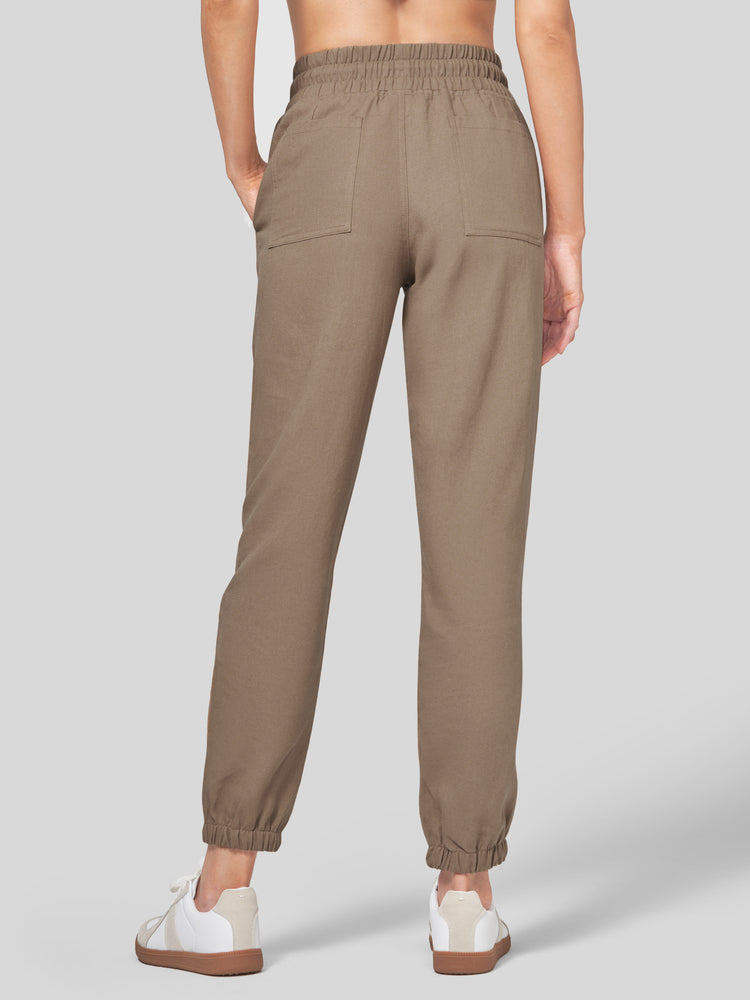 Willit Women's Casual Cotton Linen Joggers 28 Inch 