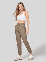 Willit Women's Casual Cotton Linen Joggers 28 Inch 