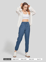 Willit Women's Casual Cotton Linen Joggers 28 Inch 
