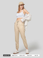Willit Women's Casual Cotton Linen Joggers 28 Inch 