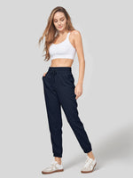Willit Women's Casual Cotton Linen Joggers 28 Inch 