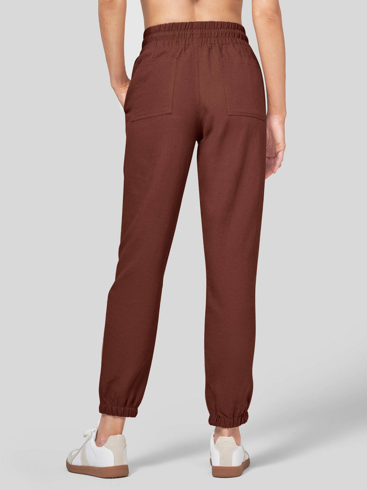Willit Women's Casual Cotton Linen Joggers 28 Inch 