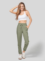 Willit Women's Casual Cotton Linen Joggers 28 Inch 