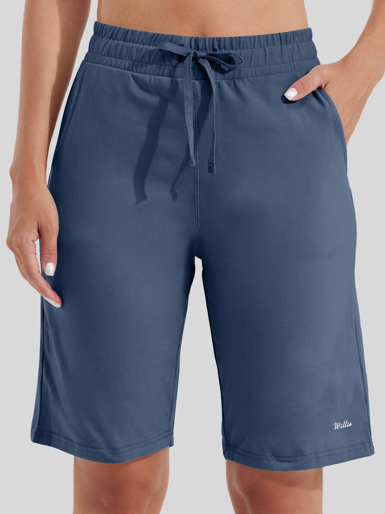 WILLIT Women's Cotton Bermuda Shorts 