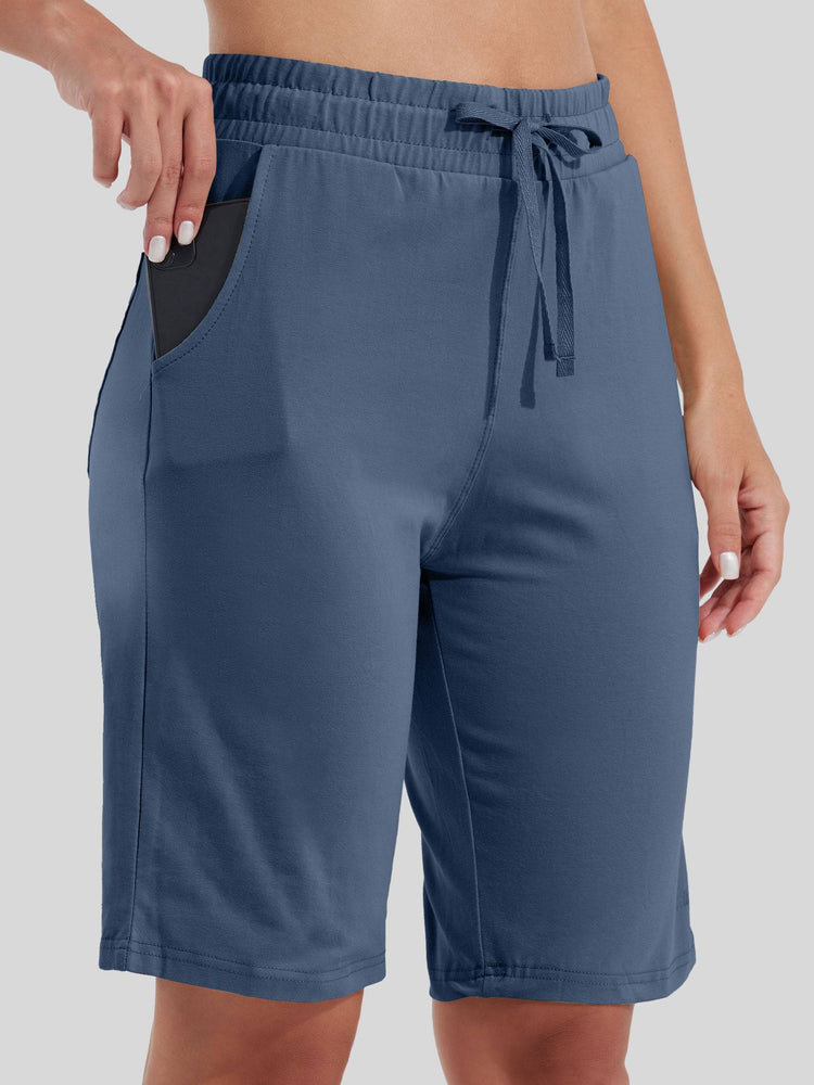 WILLIT Women's Cotton Bermuda Shorts 