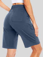 WILLIT Women's Cotton Bermuda Shorts 