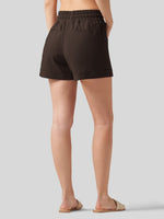 Willit Women's Cotton Linen Shorts 4 Inch 