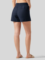 Willit Women's Cotton Linen Shorts 4 Inch 