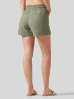 Willit Women's Cotton Linen Shorts 4 Inch 